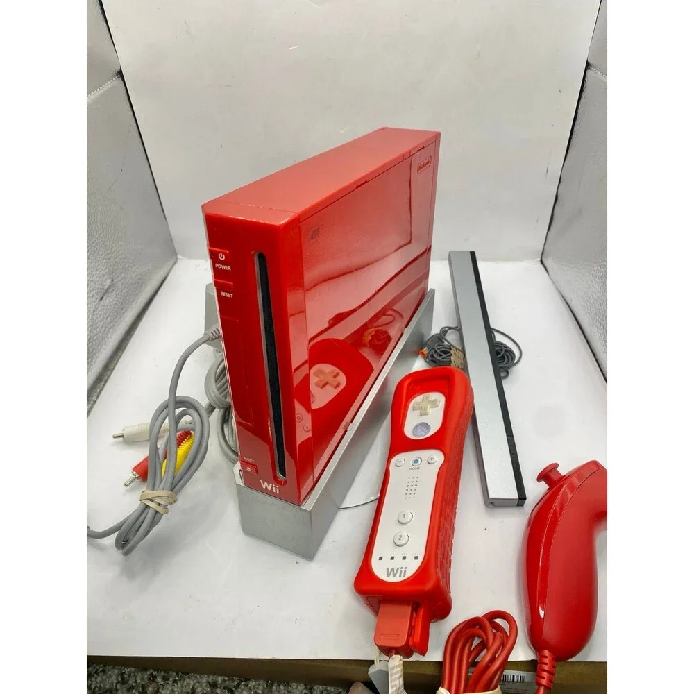 RED Nintendo Wii 25th Anniversary Limited Edition Red Console, GameCube support